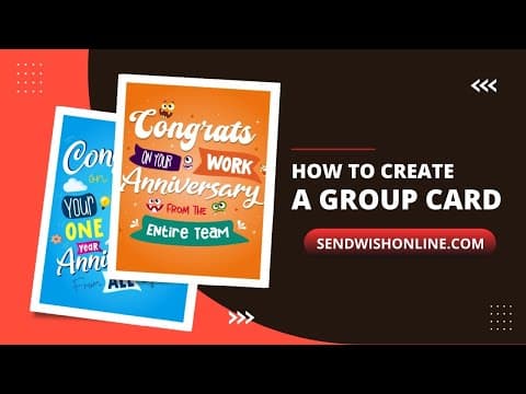 How to create a group card video