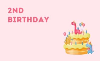 2nd Birthday group greeting cards