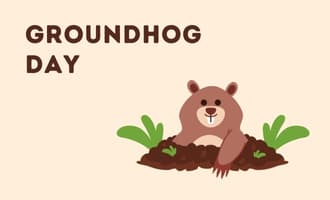 Groundhog Day group greeting cards