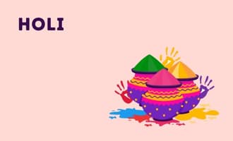 Happy Holi group greeting cards