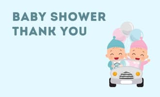 Baby Shower Thank You group greeting cards