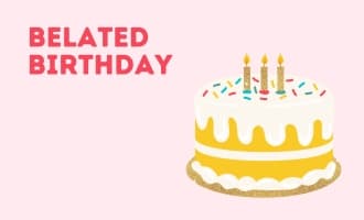 Belated Birthday group greeting cards