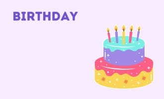 Birthday group greeting cards