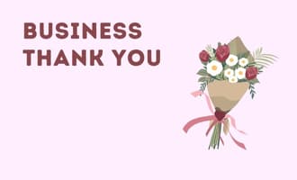 Business Thank You group greeting cards