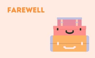 Farewell group greeting cards