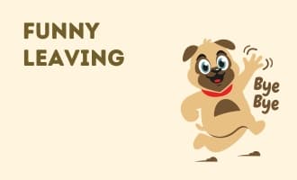 Funny Leaving group greeting cards