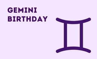 Gemini Birthday group greeting cards