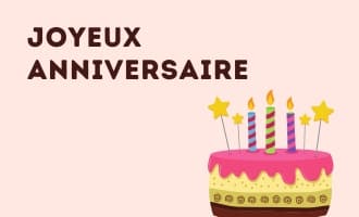 Joyeux Anniversaire group greeting cards