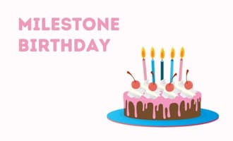 milestone birthday group greeting cards