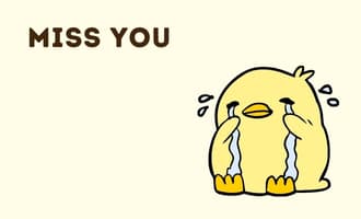 Miss You group greeting cards
