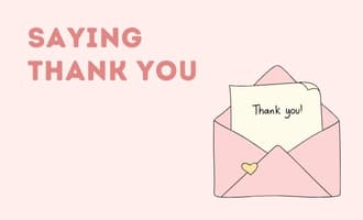 Saying Thank You group greeting cards