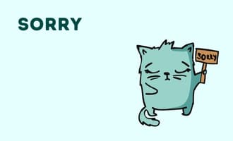 Sorry group greeting cards