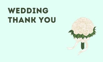 Wedding Thank You group greeting cards