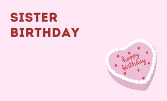 Sister birthday group greeting cards