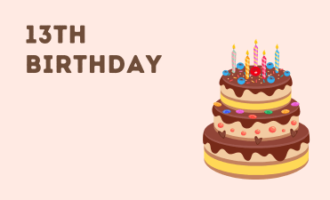 13th Birthday group greeting cards