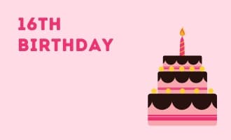 Sweet 16 Birthday group greeting cards