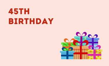 45th Birthday group greeting cards