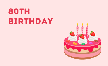 80th Birthday group greeting cards