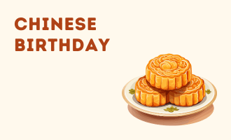 Chinese Birthday group greeting cards