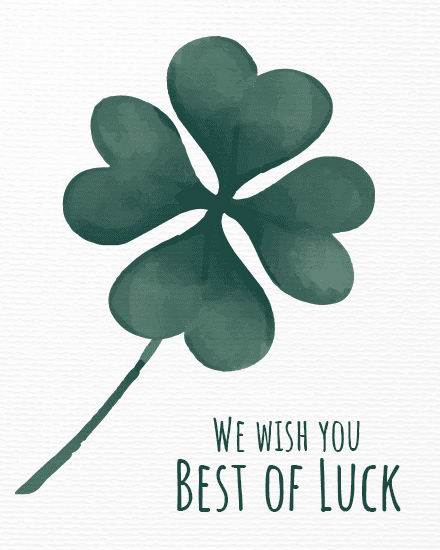 best of luck