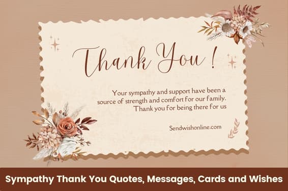 Sympathy Thank You Quotes, Messages, Cards and Wishes