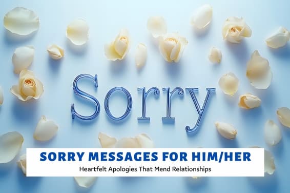 Sorry Messages: Heartfelt Apologies That Mend Relationships