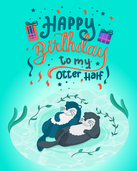 Otters couple Otters couple