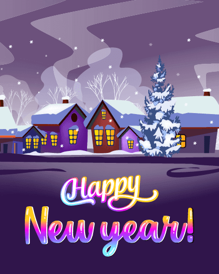 snowy village snowy village