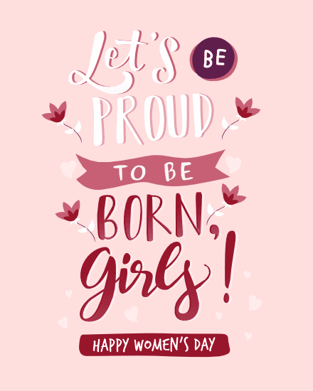 Proud be girl Proud be girl