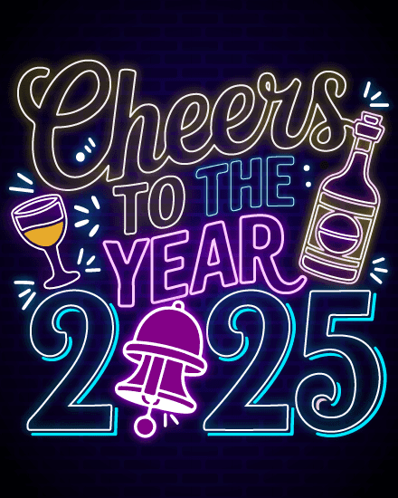 cheers 2025 neon cheers 2025 neon