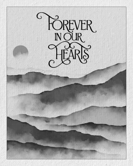 in our heart forever in our heart forever