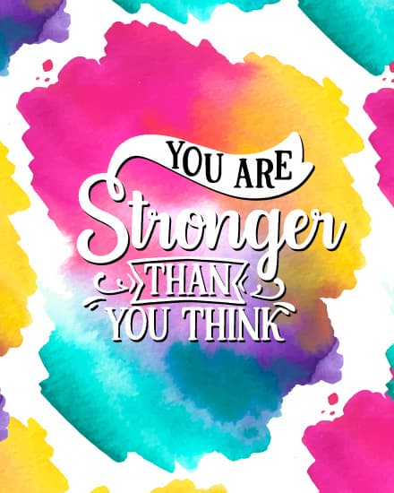 you are stronger you are stronger