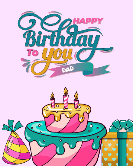 colorful cake with gift colorful cake with gift