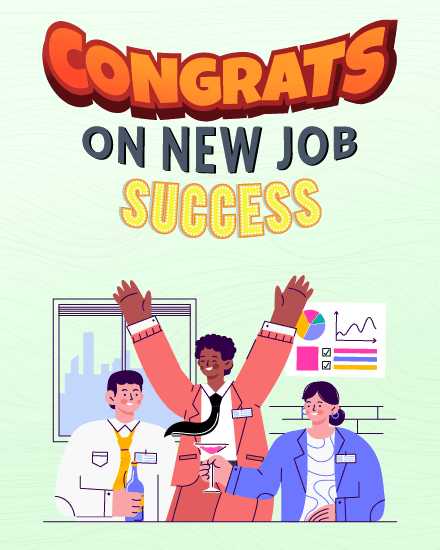 Cheerful Office-Themed Congrats Cheerful Office-Themed Congrats