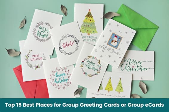 Top 15 Best Places for Group Greeting Cards or Group eCards